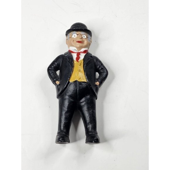 Cast Iron A C Williams Business Man in Suit Bank Collector - Picture 1 of 7